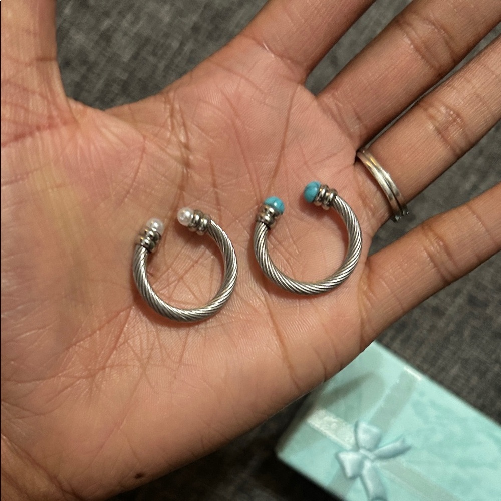 Silver and Turquoise Women's Ring